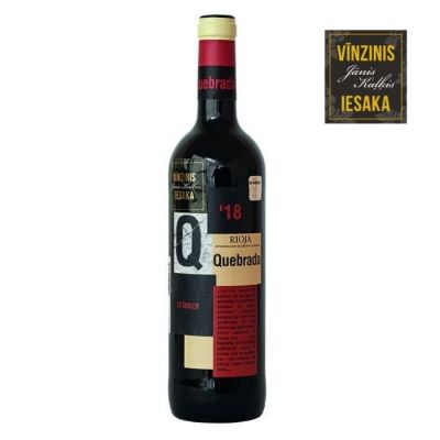Quebrada Sarkanv. Crianza 14% 0.75l